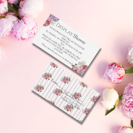 Peony hydrangea  Bridal Display Shower   Enclosure Informatiekaartje