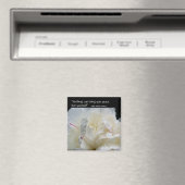 Peony Inner Peace Inspiration Quote Magnet (In Situ (Lave-vaisselle))