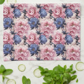 Peony keukenhanddoek (Gevouwen)