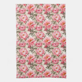 Peony keukenhanddoek (Verticaal)
