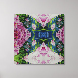 Peony Mandala 2 Canvas Afdruk