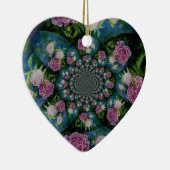 Peony mandala keramisch ornament (Rechts)