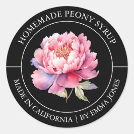 Peony Modern label