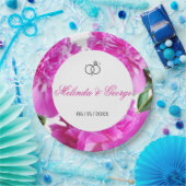 Peony. Papieren Bordje (Feest)