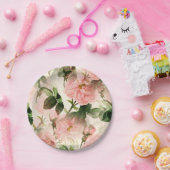 Peony Papieren Bordje (Feest)