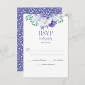 Peony Passion Floral Arrière - plan Vertical RSVP (Devant / Derrière)