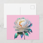 Peony Peace Briefkaart (Voorkant / Achterkant)