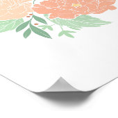 Peony Peonies Floral Boho Flower Print (Hoek)