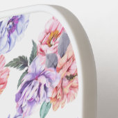 Peony Pink en Paarse Pickleball Paddle (Links Detail)