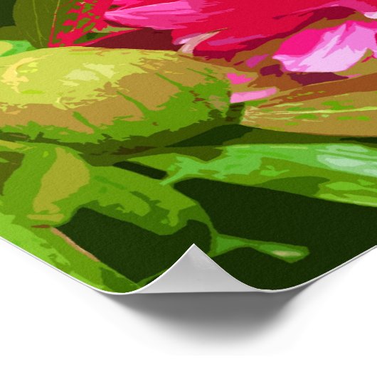 Peony Pink Flower Poster (Hoek)