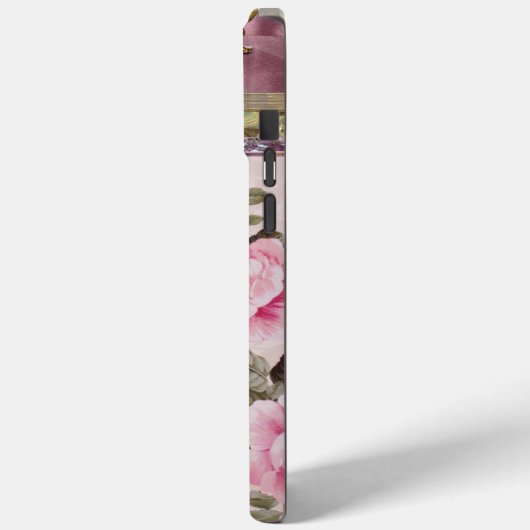 Peony Place Monogram Case-Mate iPhone Case (Achterkant / Links)