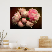 Peony Poster (Keuken)