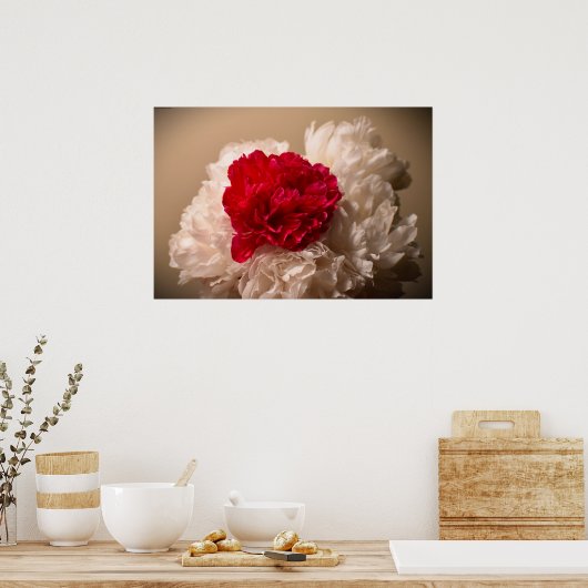 Peony Poster (Keuken)