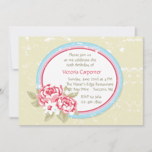 Peony rose (1) Invitation