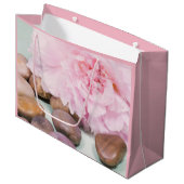 Peony rose Avec Rocks Zen Sac Cadeau (Devant Angle)