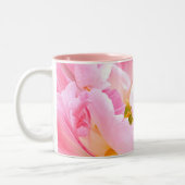 "PEONY ROSE DOUX MUG À DEUX TONES" CAFÉ MU À DEUX  (Gauche)