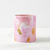 "PEONY ROSE DOUX MUG À DEUX TONES" CAFÉ MU À DEUX  (Centre)