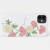 Peony rose Moderne coque iphone personnalisé (Dos (Horizontal))