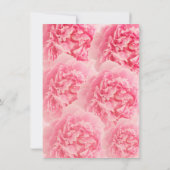 Peony rose nuptiale douche invitation peony1 (Dos)