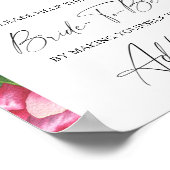 Peony rozen - help de drukke bruid Adres Poster (Hoek)