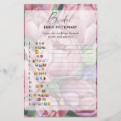 Peony rozen - vrijgezellenfeest emoji pictionary s (Voorkant)