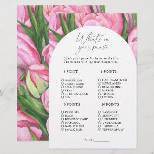Peony rozen - Wat zit er in je tas spel