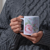 Peony & Sage Floral | Elegant Blush Jumbo Mug