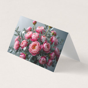Peony Snowflake Kaart