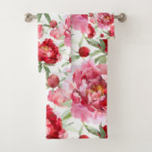 Peony Towel set Bad Handdoek (Insitu)