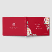Peony Traditionele Chinese bruiloft (RED) Gastenboek (Volledig)