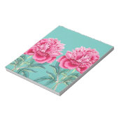 Peony Turquoise Notitieblok (Gedraaid)