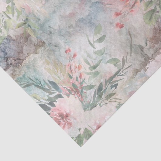 Peony Waterverf Fancy weefselpapier Tissuepapier (Detail)