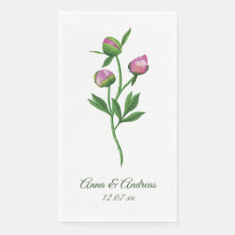 Peony Wedding Servet