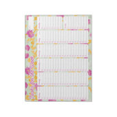Peony Weekly Planner Notitieblok (Gedraaid)