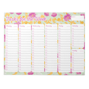 Peony Weekly Planner Notitieblok
