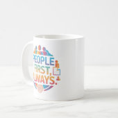 People First Always HR Admin Motivational Mug (Devant gauche)