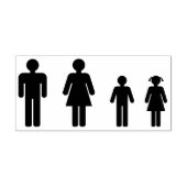 People Rubber Stamp Rubberstempel (Afrduk)