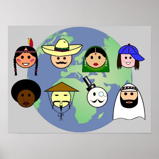 'People worldwide' poster (Devant)