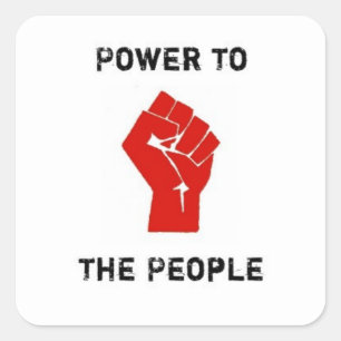 PeoplePower Vierkante Sticker