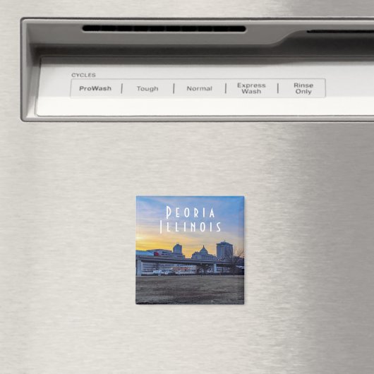 Peoria Illinois à Sunset Magnet (In Situ (Lave-vaisselle))