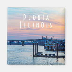 Peoria Illinois à Sunset Magnet