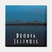 Peoria Illinois River au Sunset Magnet (Devant)