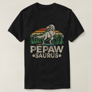 Pepawsaurus Dinosaur Grandpa Saurus Vaderdag T-shirt