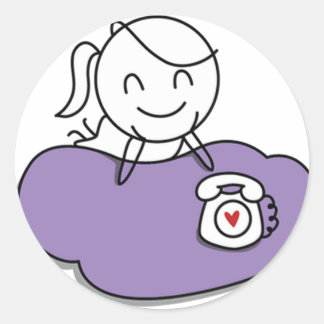 Pepe en Lulu Ronde Sticker