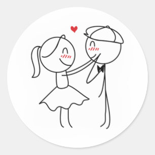 Pepe en Lulu Ronde Sticker