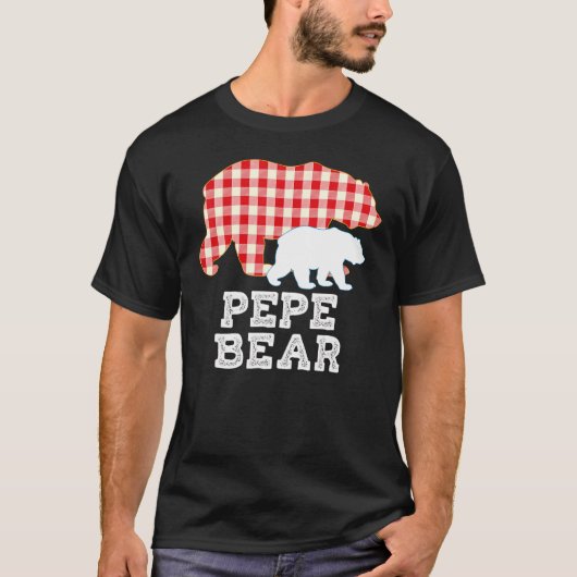 Pepe Plaid Groot Beer Papa Opa Vader Dag Pro T-shirt (Voorkant)