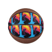 Peper en kunststof, geïsoleerd mini basketbal (Voorkant)