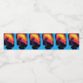 Peper en kunststof, geïsoleerd waterfles etiket (Enkel label)