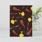 Peper en uien kaart (Staand voorkant)