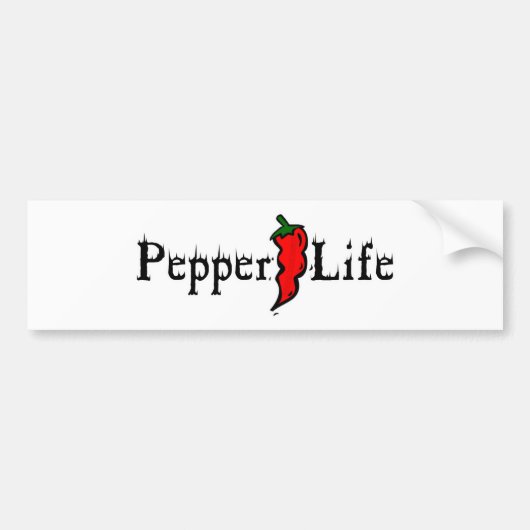 Peper Life Bumpersticker (Voorkant)